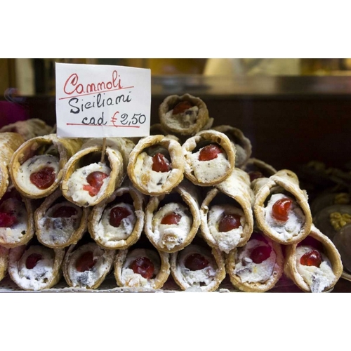 Italy, Venice Cannoli for sale in a bakery